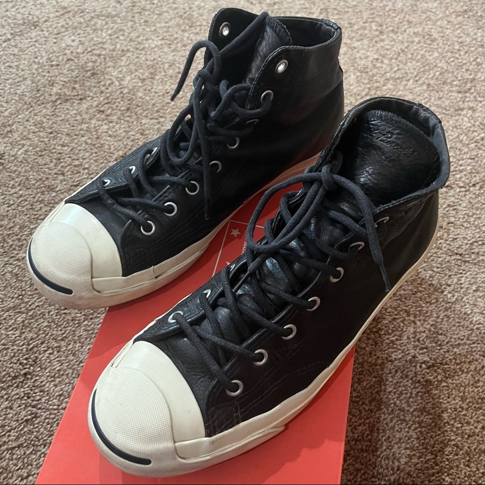 Converse Jack Purcell Leather High Tops Unisex